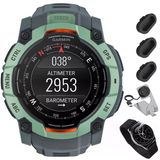 Garmin Instinct 3 50 Mm Açık Gps Smartwatch, Amoled Neo Tropic W/Twilight Band Sche With Deco Essentials Şarj Dock For Venu 3 + Silikon Dust Cover