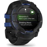 Garmin Instinct 3 50 mm Amoled Siyah Mavi Silikon Kayışlı Akıllı Saat - Standart