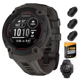 Garmin Instinct E 40Mm Rugged Açık Gps Smartwatch 7/24 Sağlık İzleme (Charcoal) Sche İle 2 Yıl Koruma Paketi + Silikon Kapağı (3-Pack) + Ekran Koruyucu (2-Pack)
