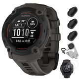 Garmin Instinct E 45Mm Rugged Açık Gps Smartwatch 7/24 Sağlık İzleme (Charcoal) Fıt İçin Şarj Edici 3 + Silikon Kapak (3-Pack) + Ekran Koruyucu (2-Pack)