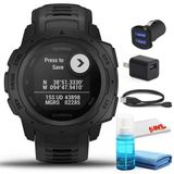 Garmin Instinct Outdoor Gps Watch (Black, Taktik) Usb Adaptörü Ve Daha Fazla