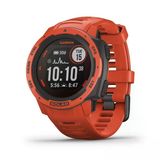 Garmin Instinct Solar, Güneş Enerjili Dayanıklı Dış Mekan Akıllı Saati, Dahili Spor Uygulamaları ve Sağlık İzleme, Alev Kırmızısı (Yenilendi)