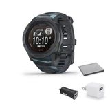 Garmin Instinct Solar Surf, Solar-Powered Rugged Outdoor Smartwatch Boru With Usb Adaptör