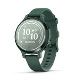 Garmin Lily® 2 Aktif, Küçük ve Şık Akıllı Saat, Dahili GPS, Gizli Ekran, Desenli Lens, 9 Güne Kadar Pil Ömrü, Jasper Green Silikon Bantlı Jasper Green