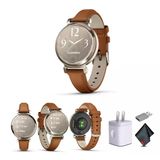 Garmin Lily 2 Classic Small Ve Şık Smartwatch Up To 5 Days Battery Life Hidden Display Patterned Lens Cream Gold With Tan (010-02) Health And Fitness Smart Watch For Women