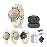 Garmin Lily 2 Küçük Ve Şık Smartwatch Up To 5 Days Battery Life Hidden Display Patterned Lens Cream Gold With Coconut (010-02839-00) Fitness Smar