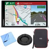 Garmin Rv 770 Na Lmt-S Rv Gps Navigator For Camping W/Dash Mount + Case Sche, Universal Gps Navigation Dash-Mount, Pocketpro Xl Hardshell Ve Temizlik Kumaş Kumaşı