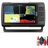 Garmin Striker Vivid 9sv, Kullanımı Kolay 5 Inç Renkli Balık Bulucu ve Sonar Dönüştürücü, Canlı Tarama Sonar Renk Paletleri Temizleme Kağıdıyla Birlikte 9 Inç Paket...