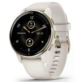 Garmin Venu 2 Plus, Call Ve Text İle Gps Smartwatch, Gelişmiş Sağlık İzleme Ve Fitness Özellikleri, Ivory Band İle Işık Altın