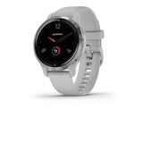 Garmin Venu 2S, Gelişmiş Sağlık İzleme Ve Fitness Özellikleri İle Küçükleştirilmiş Gps Smartwatch, Silver Bezel With Light Gray Case And Silikon Band (010-02429-02)