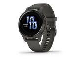 Garmin Venu 2S, Gelişmiş Sağlık İzleme Ve Fitness Özellikleri İle Küçükleştirilmiş Gps Smartwatch, Slate Bezel With Graphite Case And Silikon Band (010-02429-00)