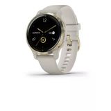 Garmin Venu 2S, Smaller-Sized Gps Smartwatch With Advanced Health Watch And Fitness Features, Light Gold Bezel With Tan Case And Silikon Band, (010-02429-01)