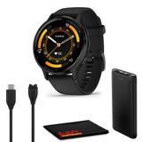 Garmin Venu 3 Gelişmiş Fitness Sağlık Takip Cihazı Akıllı Saat, Arduvaz Paslanmaz Çelik Çerçeve ve 45 MM Siyah Kasa ve Silikon Bant 1,4 İnç AMOLED Ekran...