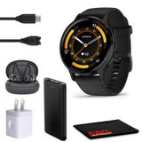 Garmin Venu 3 Gelişmiş Fitness ve Sağlık Takipçisi Akıllı Saat, Arduvaz Paslanmaz Çelik Çerçeve ve 45 MM Siyah Kasa ve Silikon Bant 1,4 İnç AMOLED ...