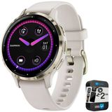 Garmin Venu 3S Fitness Gps Smartwatch Gold Bezel W/Ivory Case (41Mm) - Refurbished 010-N2785-04 Sche With 2 Yr Cps Geliştirilmiş Koruma Paketi