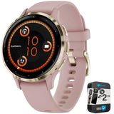 Garmin Venu 3S Fitness Gps Smartwatch Gold Bezel W/Rose Case (41Mm) - Refurbished 010-N2785-03 Sche With 2 Yr Cps Geliştirilmiş Koruma Paketi