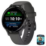 Garmin Venu 3S Health Fitness Gps Smartwatch Steel Bezel With Pebble Gray Case 41Mm | Resmi Abd Ortak Modeli | Sche 010-02785-00 With 2 Yr Cps Advancedd Protection Pack