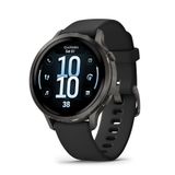 Garmin Venu 4, 41 mm, Gelişmiş Sağlık ve Fitness GPS Akıllı Saat, Parlak ve Renkli Ekran, Dahili El Feneri, 10 Gün Pil Ömrü, Siyah Silikon Bantlı Arduvaz
