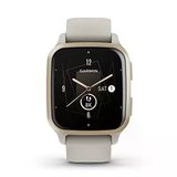 Garmin Venu® Sq 2 - Music Edition, Gps Smartwatch, All-Day Health Watch, Long-Lasting Battery Life, Amoled Display, Cream Gold And French Gray Gray