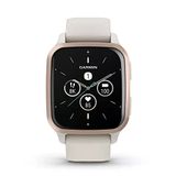 Garmin Venu® Sq 2 - Music Edition, Gps Smartwatch, All-Day Health Watch, Long-Lasting Battery Life, Amoled Ekran, Peach Gold Ve Ivory