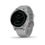 Garmin Vivo 4S, Smaller-Sized Gps Smartwatch, Özellikler Müzik, Body Energy Watch, Animation Workouts, Pulse Ox Sensörler Ve Daha Fazlası, Gray Band İle Gümüş