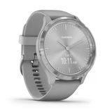 Garmin Vivomove 3, Hybrid Smartwatch With Real Watch Hands And Hidden Touchscreen, Silver With Gray Case And Band (Renewed)