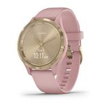Garmin vivomove 3s, Gerçek Saat İbreleri ve Gizli Dokunmatik Ekrana Sahip Daha Küçük Boyutlu Hibrit Akıllı Saat, Pembe Kasa ve Kordonlu Açık Altın (Yenilendi)