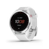 Garmin Yaklaşım S42, Gps Golf Smartwatch, 1.2 İle Hafif" Touchscreen, 42K + Yüklü Dersler, Gümüş Seramik Bezel Ve Beyaz Silikon Grubu, 010-02572-11-11
