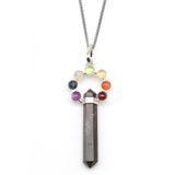 Garnet-Lal - Çakra Doğal Taş Çivi Model Kolye KLY-1423