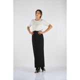 Garni Minimalist Maxi Etek - Yüksek Bel, Günlük & Şık - Bordo - 38