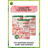 Garnier 1/2 Milyon Probiyotik Türevi Içeren Onarıcı Kağıt Göz Maskesi 3'lü Set