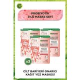 Garnier 2 Milyon Probiyotik Onarıcı Kağıt Yüz Maskesi 22 gr X 3 Adet
