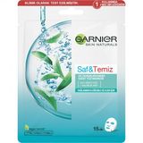 Garnier 28 gr Saf & Temiz Cilt Kusurları Karşıtı Kağıt Yüz Maskesi