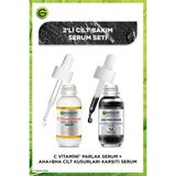 Garnier 2'li Garnier C Vitamini Serum + Aha Bha Cilt Kusurları Karşıtı Serum Seti