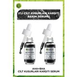 Garnier Aha Bha Cilt Kusurları Karşıtı Serum %4 [niasinamid Peeling Etkili Aha Bha] 30 ml 2'li Set