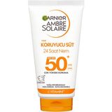 Garnier Ambre Solaire 50+ SPF Koruyucu Süt Normal Ciltler İçin Nemlendirici Seyahat Boy 50 ml