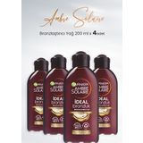 Garnier Ambre Solaire Ideal Bronzluk 4x200 ml Bronzlaştırıcı Yağ