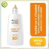 Garnier Ambre Solaire Super UV C Vitamini Fluid Krem SPF50+ 40 ml
