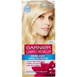 Garnier Amonyaksız Saç Boyası - Ekstra Açık Elmas Sarısı, Besleyici Meyve Yağları ile Zengin Renk ve %100 Beyaz Kapatma