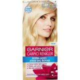 Garnier Amonyaksız Saç Boyası - Ekstra Açık Elmas Sarısı, Besleyici Meyve Yağları ile Zengin Renk ve %100 Beyaz Kapatma