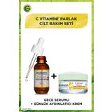 Garnier C Vitamin Gece Serum 10% C Vitaminli (Niasinamid + Salisilik Asit) + C Vitamin Nemlendirici Krem
