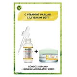 Garnier C Vitamini 30 ml Parlak Süper Aydınlatıcı Serum + C Vitamini 50 ml Parlak Günlük Aydınlatıcı Krem