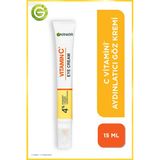 Garnier C Vitamini Aydınlatıcı Göz Kremi 15 Ml Niasinamid Ve Kafein - Yorgunluk Ve Koyu Halka Karşıtı
