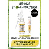 Garnier C Vitamini Aydınlatıcı Göz Kremi (Niasinamid + Kafein)+C Vitamin Serum (Niasinamid + Salisilik Asit)