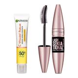 Garnier C Vitamini Günlük Uv Korumalı Güneş Yüz Kremi Spf50 Görünmez Doku 40ml & Maybelline New York Lash Sensational Yelpaze Etkili Intense Black Maskara