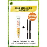 Garnier C Vitamini Parlak Aydınlatıcı Göz Kremi & 2li Mini Maybelline Tattoo Liner Gel Pencil Hediyeli Set