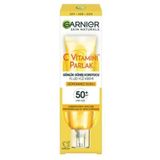 Garnier C Vitamini Parlak Fluid Yüz Kremi Işıltılı Doku SPF50 40 ML Günlük Güneş Koruyucu