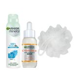 Garnier C Vitamini Parlak Süper Aydınlatıcı Serum 30 ml & Mineral Saf&Temiz Sprey Deodorant & Duş Lifi Hediyesi