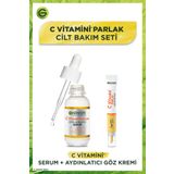 Garnier C Vitamini Parlak Süper Aydınlatıcı Serum 30 ml ve Garnier C Vitamini Parlak Aydınlatıcı Göz Kremi