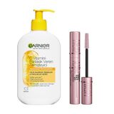 Garnier C Vitamini Parlaklık Veren Temizleyici 250 ML & Maybelline New York Lash Sensational Sky High Maskara